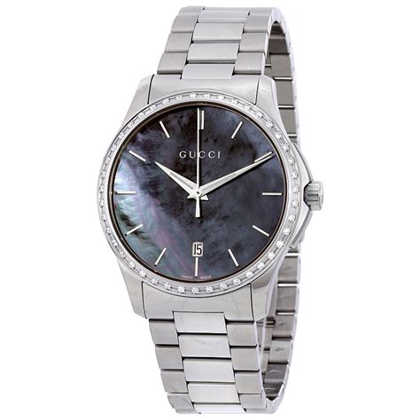 gucci watch silver women& 39|gucci watch ladies diamond.